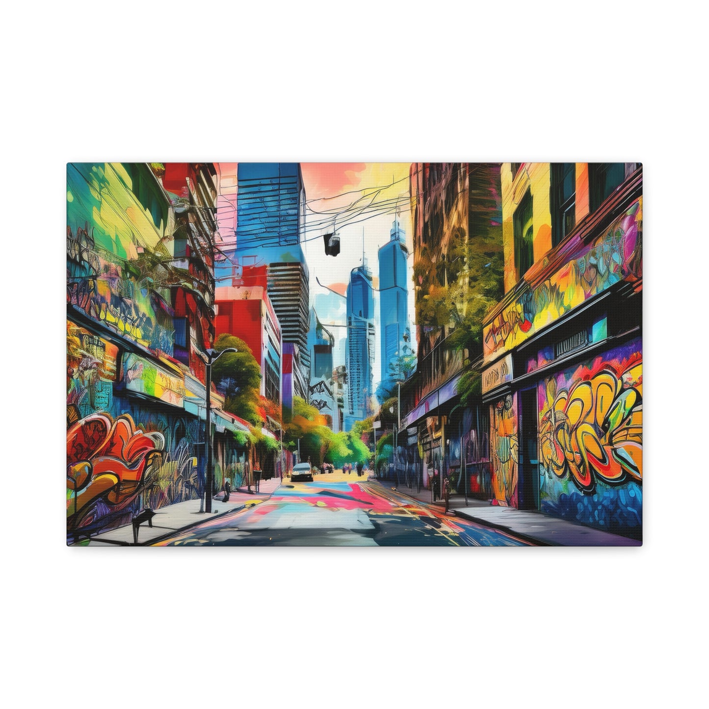 Melbourne Street Graffiti Australia Canvas Art | Style 1 | Wall Art | Wall Print