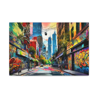 Melbourne Street Graffiti Australia Canvas Art | Style 1 | Wall Art | Wall Print
