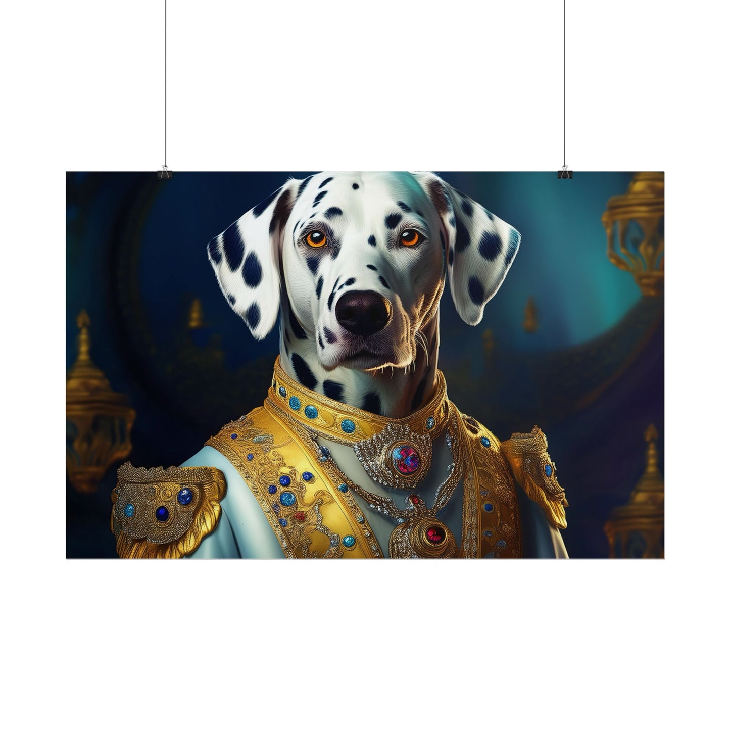 Dalmation Dog Renaissance Pet Portrait Wall Print | Art Print | Wall Art | Dog Art