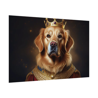 Golden Retriever Renaissance Dog Portrait  Art Print, Wall Decor Gift, Animal Lover Home Decor, Dog Wall Art